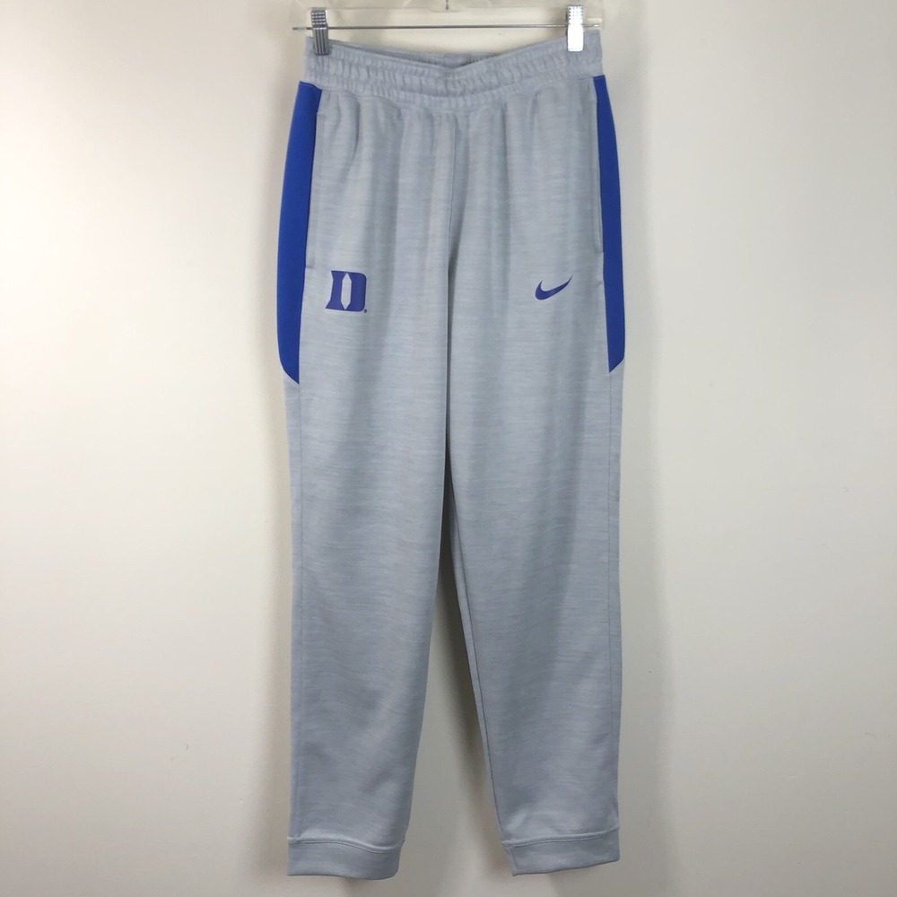 Nike Elite Duke Blue Devils Team Issued Jogger Pants Men's M Gray Blue NCAA